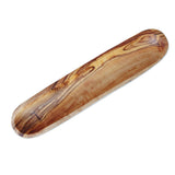 Étagère de salle de bain en bois d'olivier précieux, 30 cm