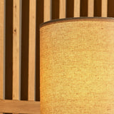 Lampe de table en bois marron foncé Lara
