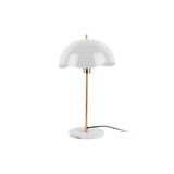 Lampe de table Waved Dome de Leitmotiv, design ondulé en fer blanc