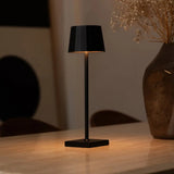 Lampe de table rechargeable noire William