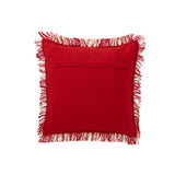 Coussin J-Line à carreaux rouge et blanc, vue avant