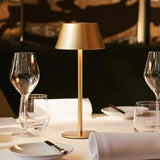Lampe de table sans fil Milou aluminium doré