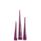 Sapin décoratif glitter fuchsia J-Line, vue de face