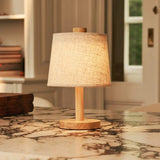 Lampe rechargeable en bois marron clair Rover