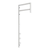 Portant Trento en métal blanc, design moderne et épuré