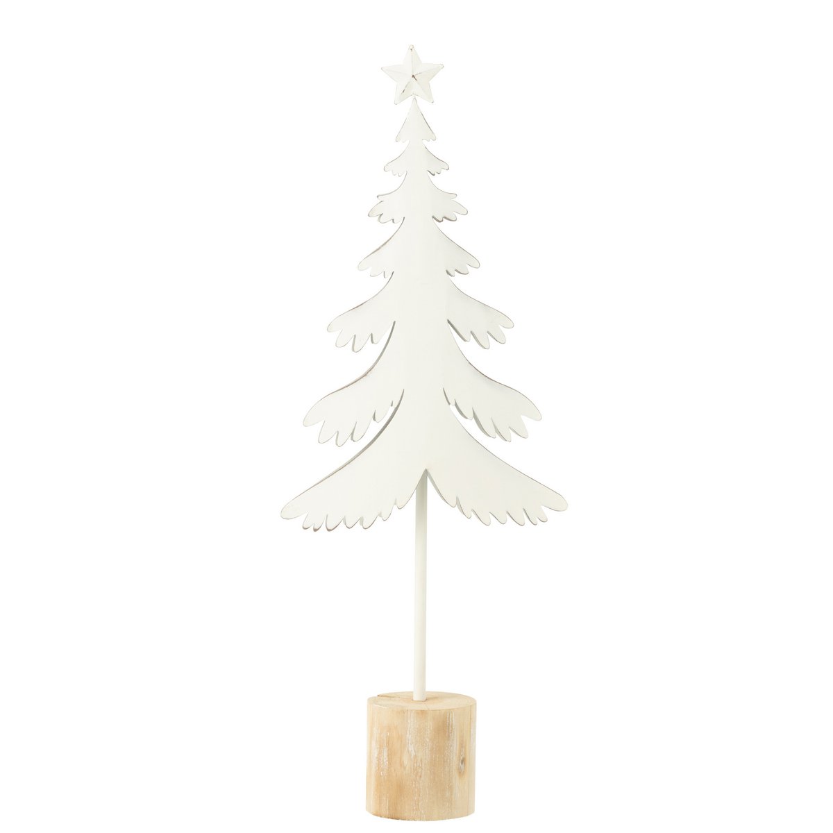Détail de l'étoile en métal sur l'arbre de Noël