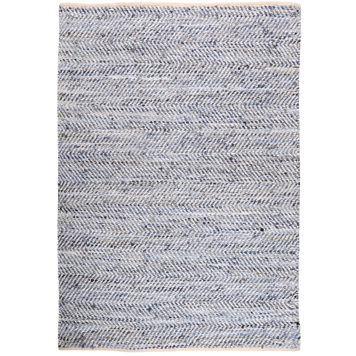 Tapis Atlas Blanc/Bleu de VIVARAISE, design élégant et motifs modernes