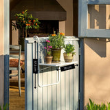 Table d'appoint d'extérieur Seattle Blanc