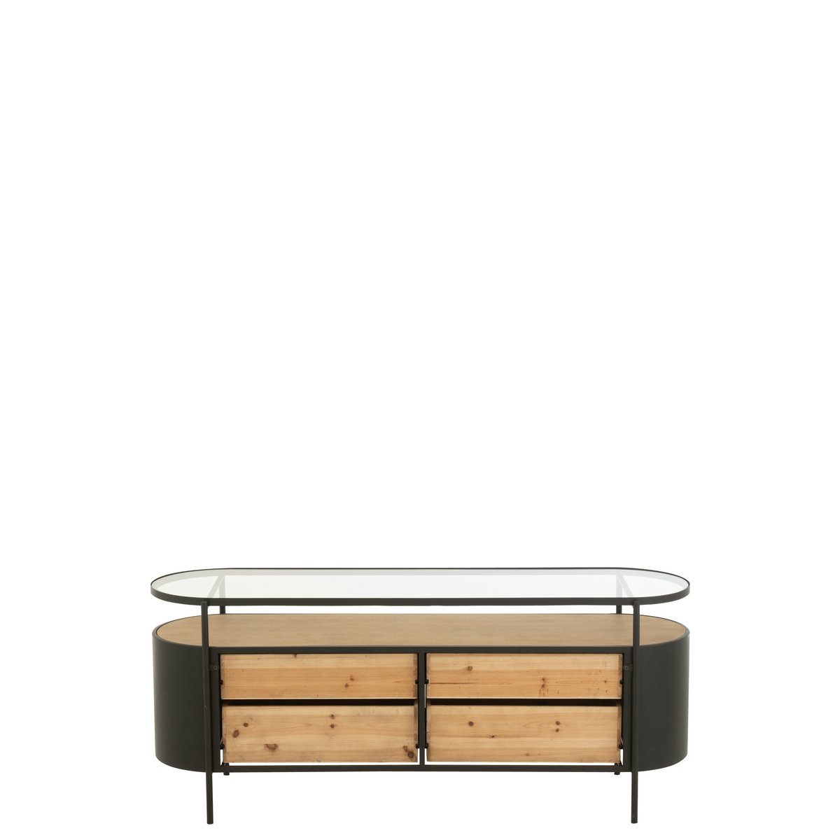 Vue latérale de l'armoire J-Line Ivy dans un décor contemporain