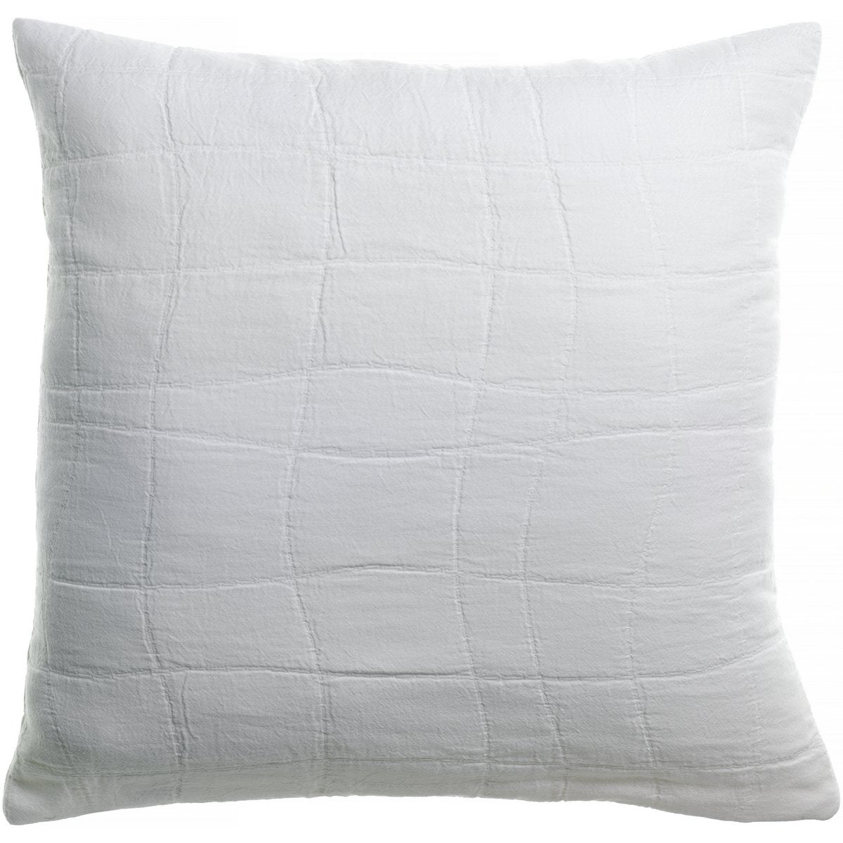 Coussin recyclé Titou Blanc 45x45 cm - Élégance et confort