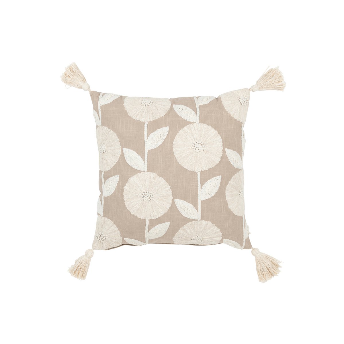 Coussin J-Line Fleurs/Feuilles dans un cadre de décoration intérieure