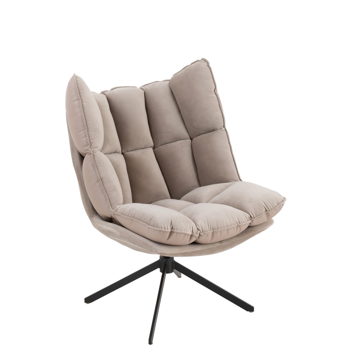 Zoom sur les pieds en métal du fauteuil J-Line