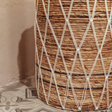 Panier à linge avec couvercle KISA en fibre de banane