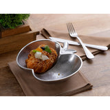 Boîte décorative de coquille de pomme 12 pièces en or ou en aluminium argenté