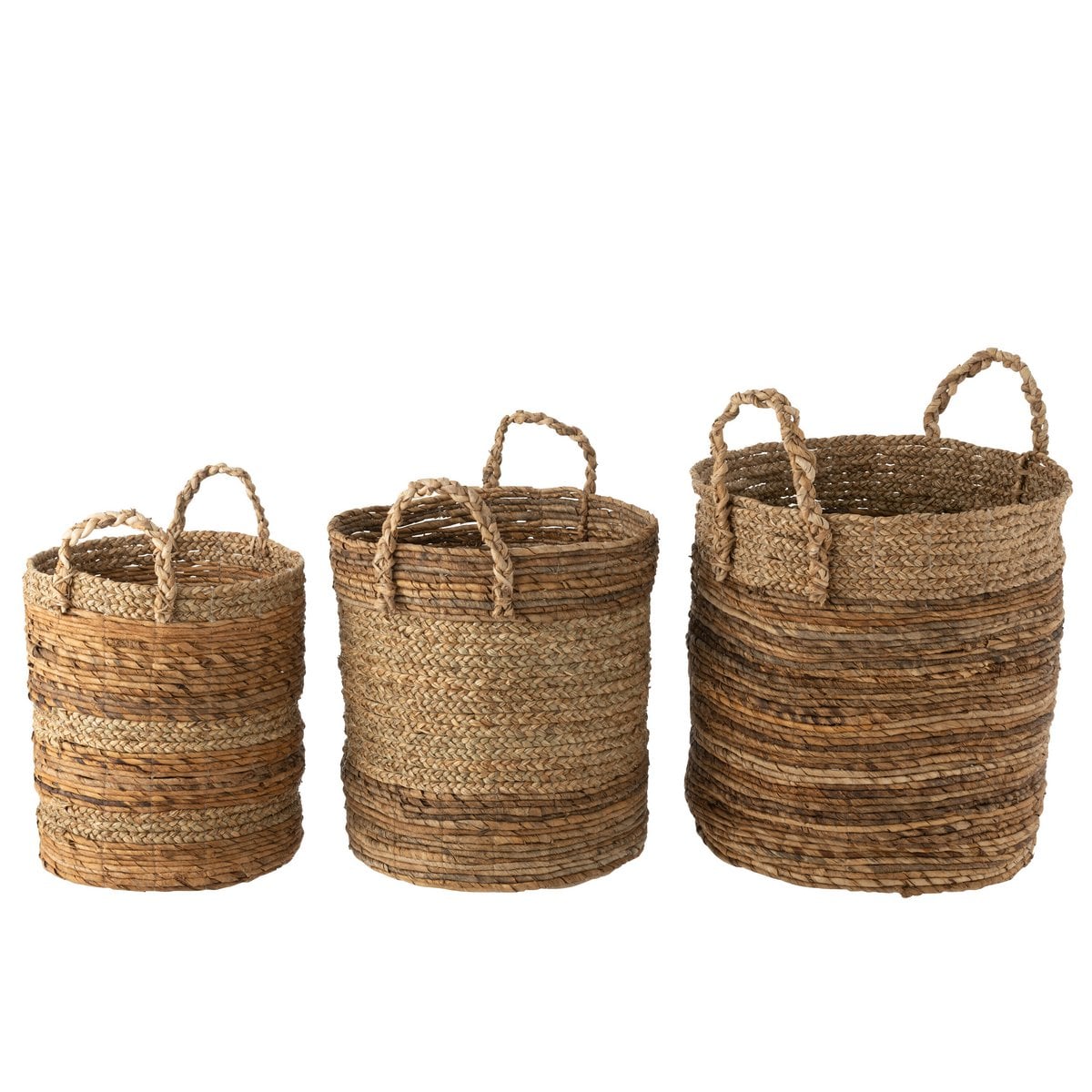 Panier J-Line Lucie en jute naturel avec design élégant