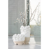 Pot de fleur Anemone J-Line, détails de la texture céramique