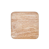 The Material Coaster - Blanc délavé rustique moyen
