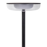 «Pasi» de tablette sans fil pour l'extérieur et à l'intérieur, en métal et en plastique en noir, dimmable, avec une fonction tactile et mémoire, environ. 26 cm de haut