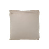 Coussin J-Line en cuir gris, détail de la couture et texture