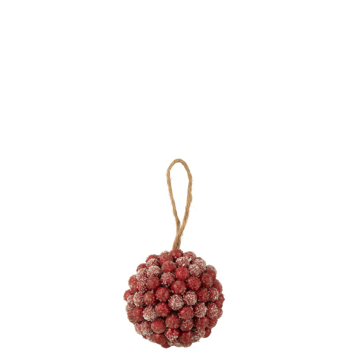 Suspension Ball Berries rouge de J-Line avec design élégant et festif