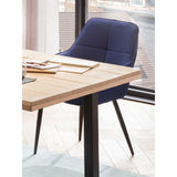 Fauteuil, lin bleu