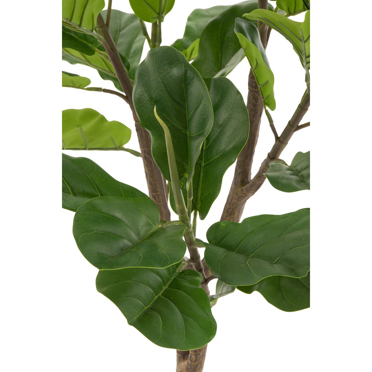 Plante artificielle J-Line avec feuilles de violon en plastique vert