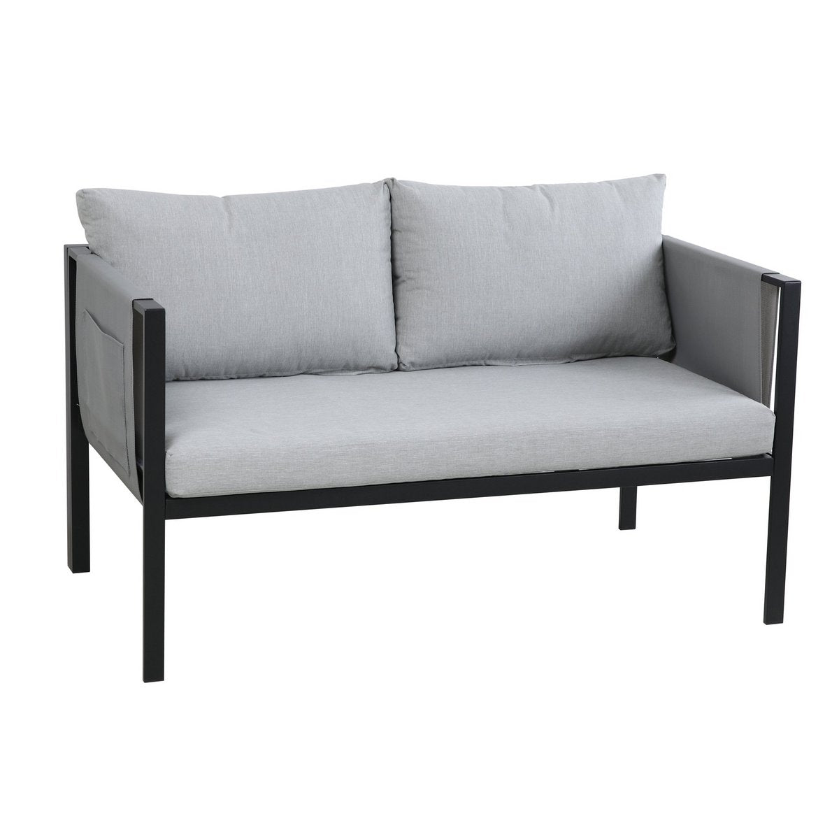 Fauteuil individuel avec accoudoirs et coussins confortables