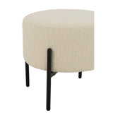 Détail du tabouret J-Line Bouclé, texture bouclée