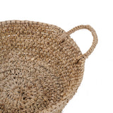 Les plateaux de panier de Raffia - Natural - S