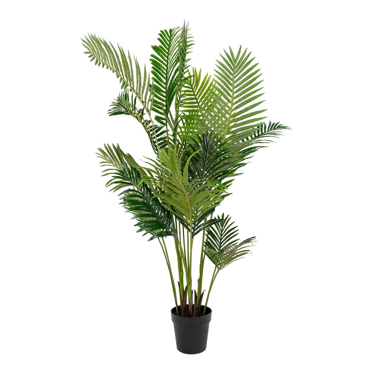 Palmier Areca artificiel avec frondes vertes luxuriantes