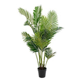 Palmier Areca artificiel avec frondes vertes luxuriantes