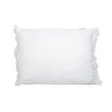 Coussin vintage en lin blanc pur Quirine 50x40