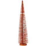 J-Line décoration sapin de Noël paillettes - plastique - cuivre - grand