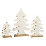 Décoration Pin sur Pied J-Line en bois naturel, vue de face