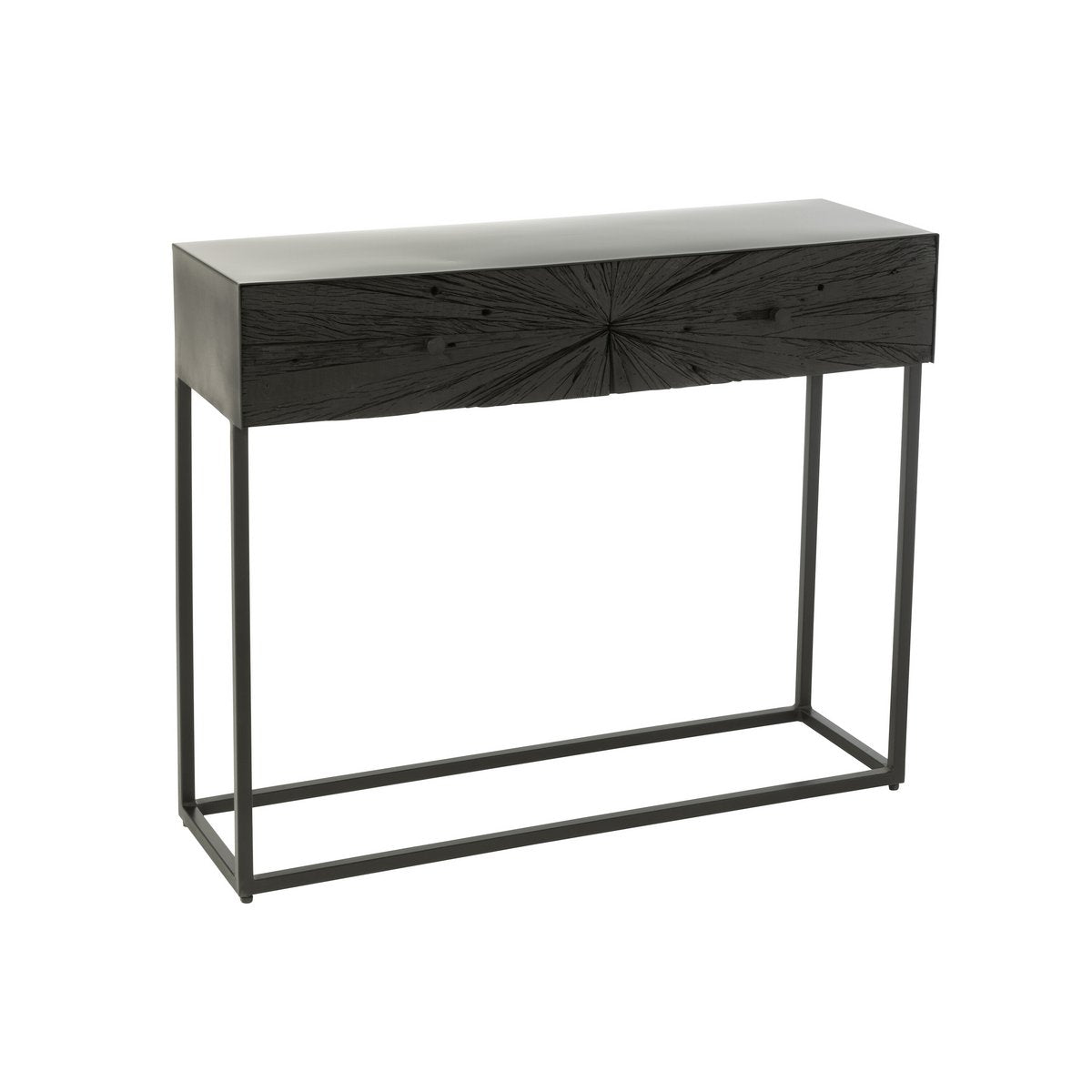Détail du fer noir de la console J-Line Shanil