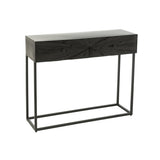 Détail du fer noir de la console J-Line Shanil