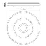 Plafond LED "Gênes" D: 49,5 cm