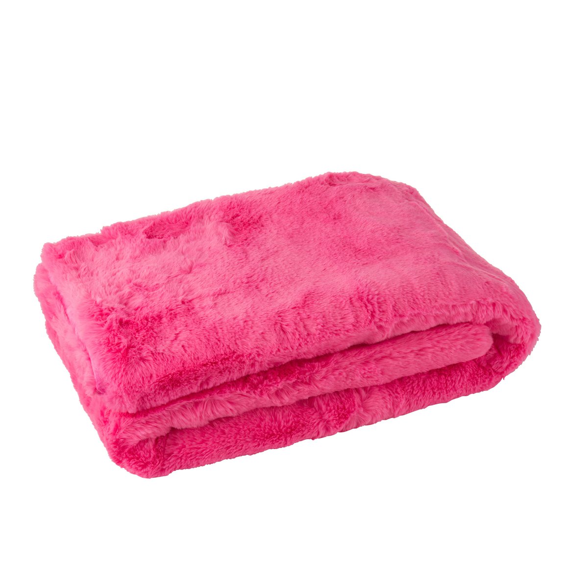 Couverture J-Line Cutie rose en polyester, vue générale