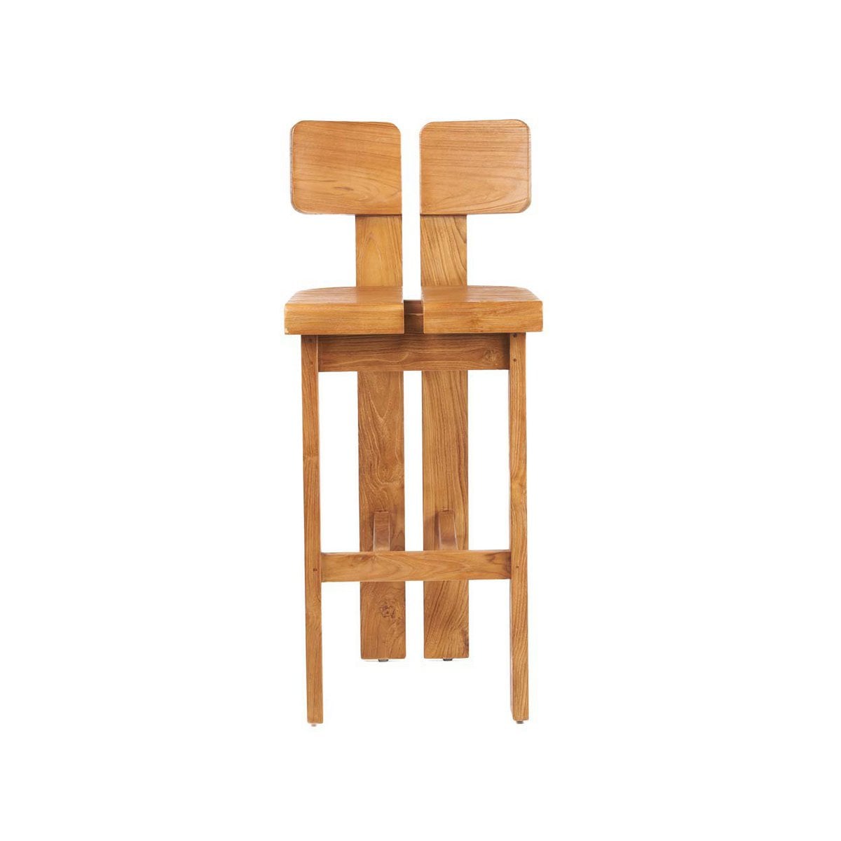 Tabouret de bar Sama Sama en bois naturel avec finition élégante