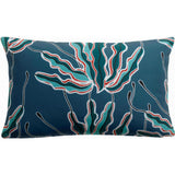 Coussin imprimé Alga outdoor Indigo 30 x 50