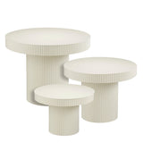 Table d'appoint Lux Blanc cassé