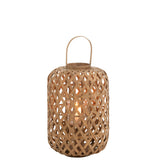 Lanterne de jardin J-Line en bambou naturel - vue avant