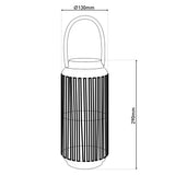 LED SOLAIRE LED "KORBINIAN" pour le jardin et la terrasse, lampe décorative en métal avec tension de jute dans la nature, LED lampe solaire fermement installée pour l'extérieur 29 x 13 cm