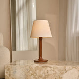 Lampe Nova en bois marron châtaignier