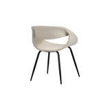 Chaise Baleine Perle Blanche - vue latérale mettant en avant le design