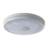 Plafond LED "Boise" Ø 51 cm avec de nombreuses fonctions, en métal et en plastique, blanc, avec des LED intégrées, éclairage pour le salon ou le bureau