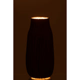 Détail du vase J-Notches, finition en verre de qualité
