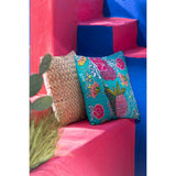 Coussin J-Line Square - mise en scène dans un intérieur boho chic
