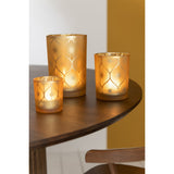 Lanterne J-Line Diamond Flowers sur une table décorée