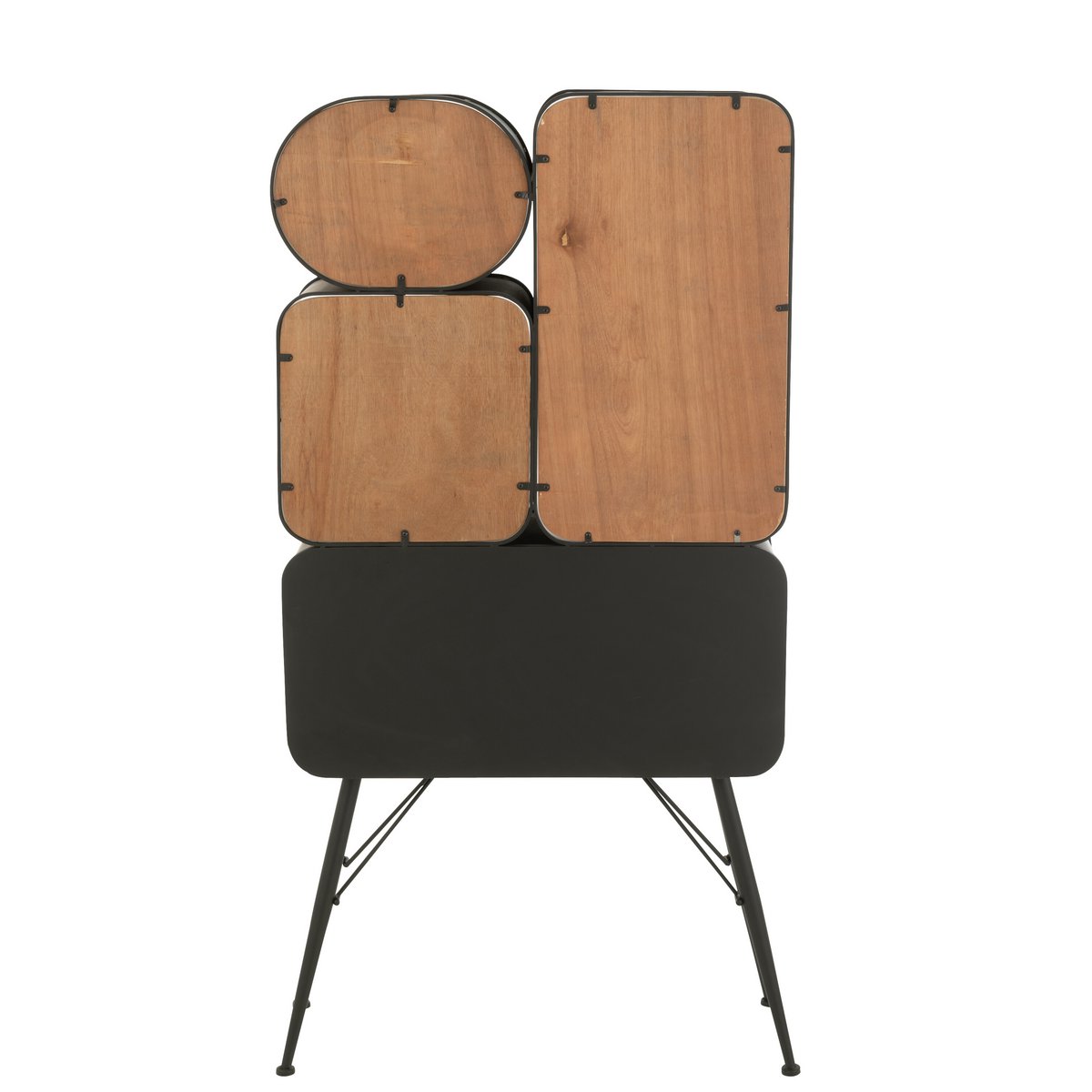 Étagère J-Line avec objets décoratifs, ambiance moderne